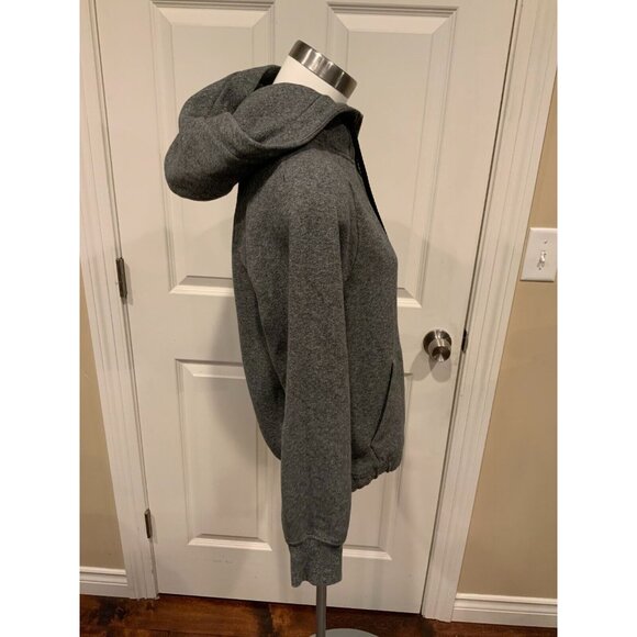 Lululemon Gray Hooded Sweatshirt Pullover Warm for Winter W/ Pocket, Size 2 (US) - Picture 3 of 7